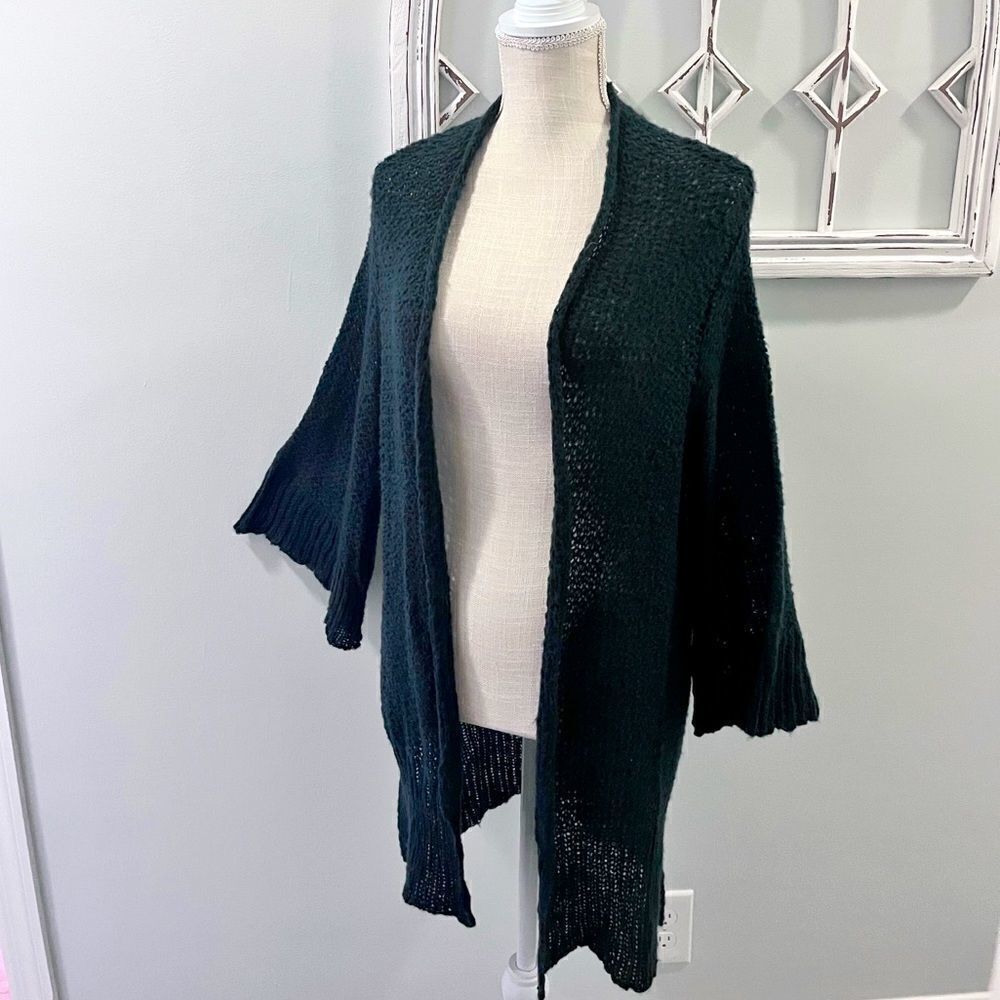 Wooden Ships lightweight dolman sleeves loosely woven stylish cardigan sweater